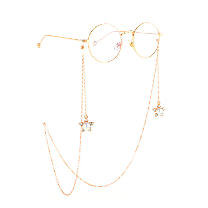 Pearl-Accented Eyewear Chain Kalsten