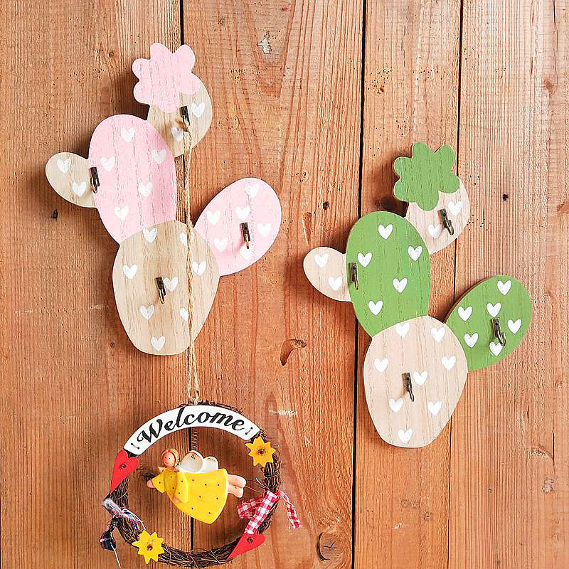 Cactus Wall Hook Decor