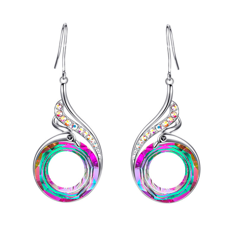 Luxurious Crystal-Embellished Pendant Necklace Kalsten
