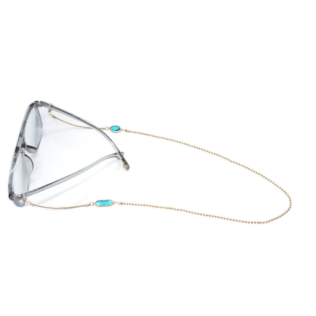Elegant Stone-Embellished Eyewear Chain Kalsten