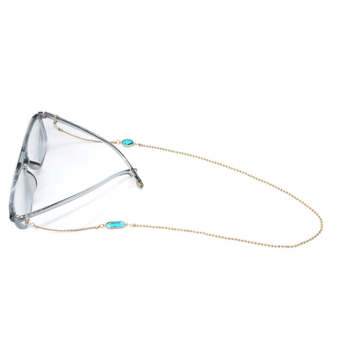 Elegant Stone-Embellished Eyewear Chain Kalsten