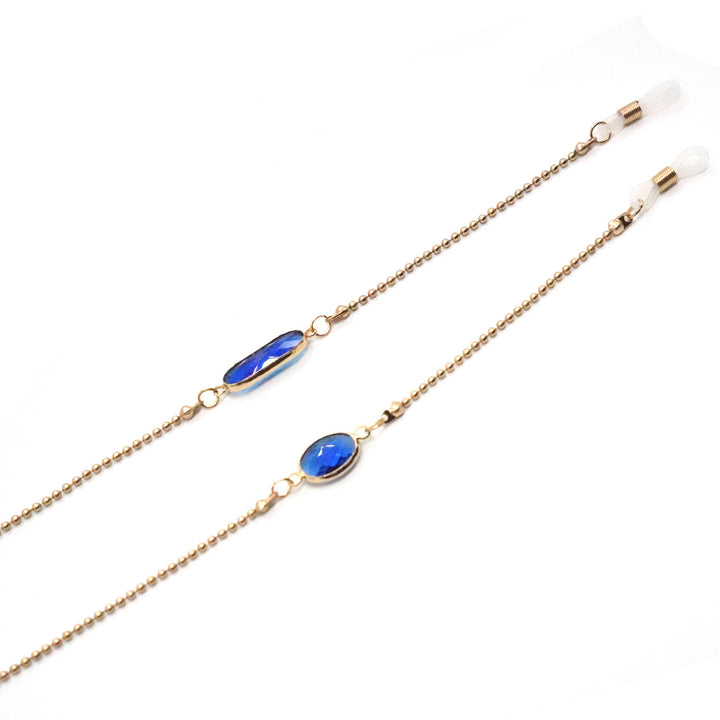 Elegant Stone-Embellished Eyewear Chain Kalsten