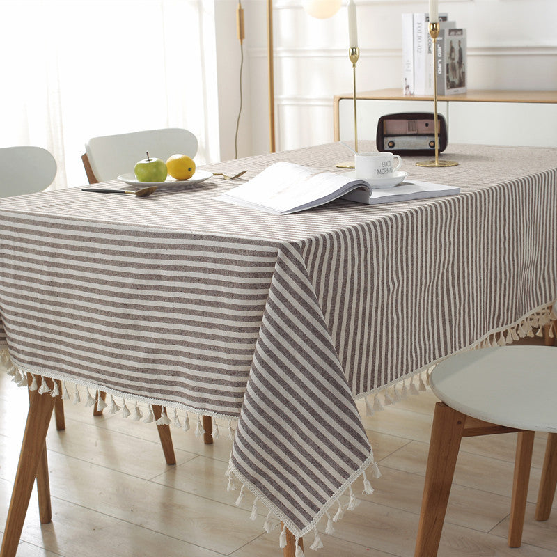 Striped Decorative Tablecloth