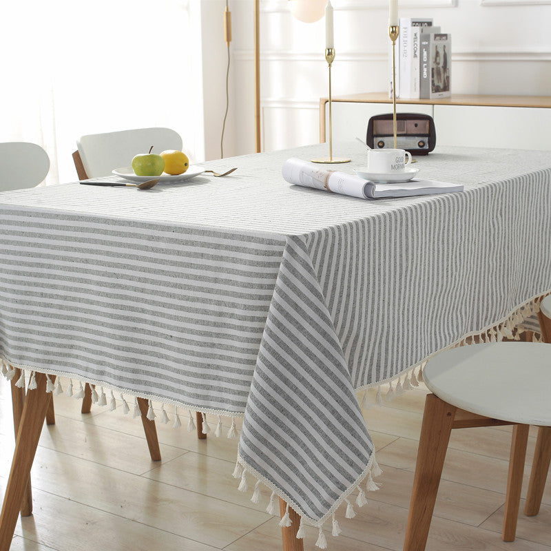 Striped Decorative Tablecloth