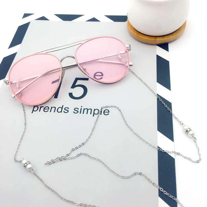 Premium Silver-Linked Eyewear Chain Kalsten