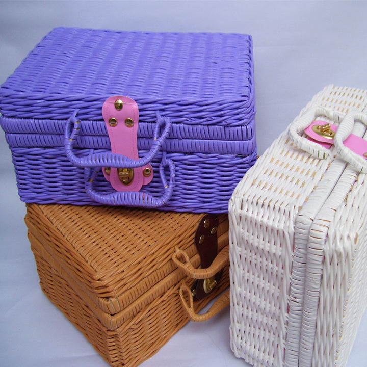 Versatile Handwoven Wicker Storage Box Kalsten