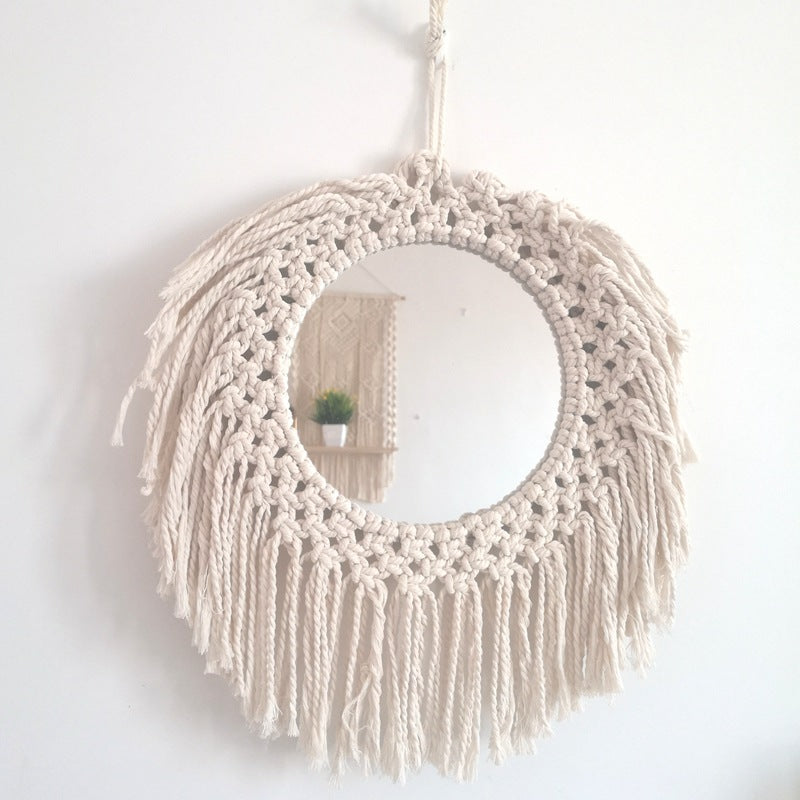 Decorative Macrame Wall Mirror Kalsten