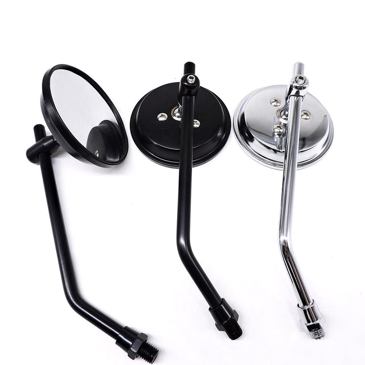 adjustable chrome motorcycle handlebar rearview mirrors with universal clamp mounts Kalsten