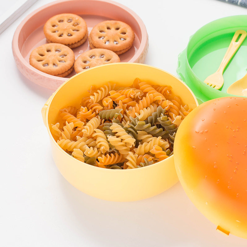 Hamburger-Shaped Food Storage Container