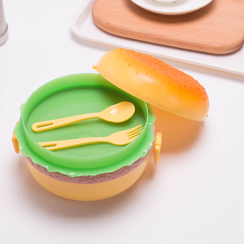 Hamburger-Shaped Food Storage Container