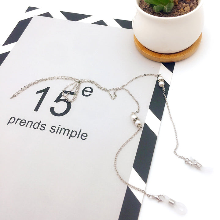 Premium Silver-Linked Eyewear Chain Kalsten