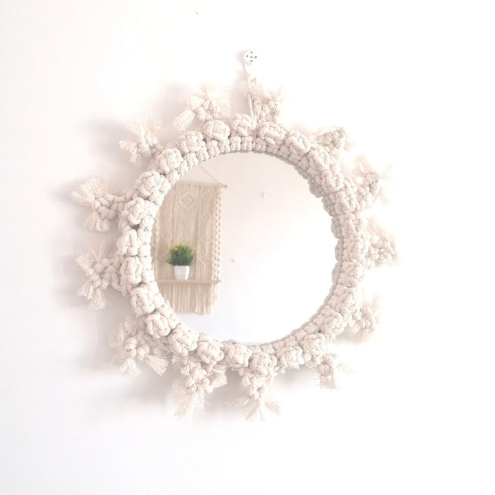 Decorative Macrame Wall Mirror Kalsten
