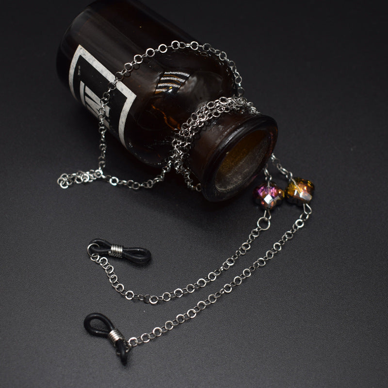 Elegant Gemstone Accented Eyewear Chain Kalsten