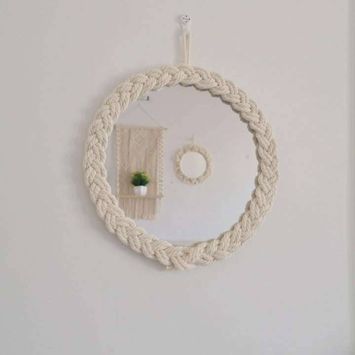 Decorative Macrame Wall Mirror Kalsten