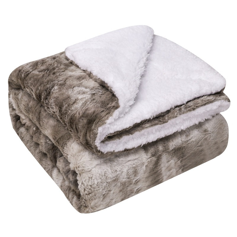Women's luxurious cuddly blanket made of soft microfiber fabric Kalsten