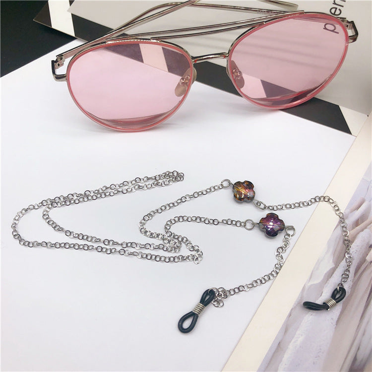 Elegant Gemstone Accented Eyewear Chain Kalsten