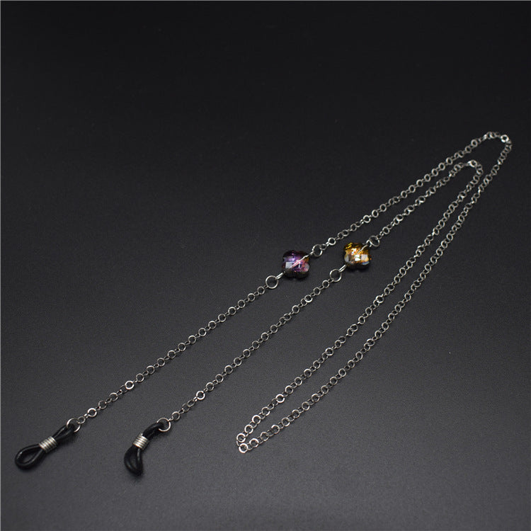 Elegant Gemstone Accented Eyewear Chain Kalsten