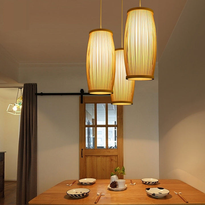 Artistic Bamboo Pendant Light