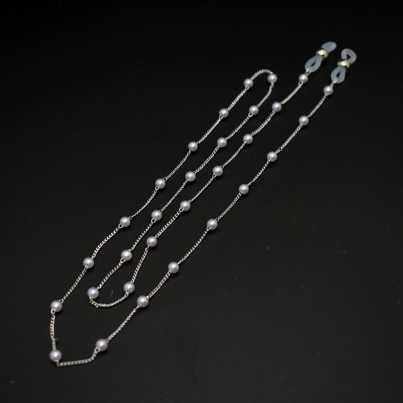 Elegant Multi-Strand Pearl Eyewear Chain Kalsten