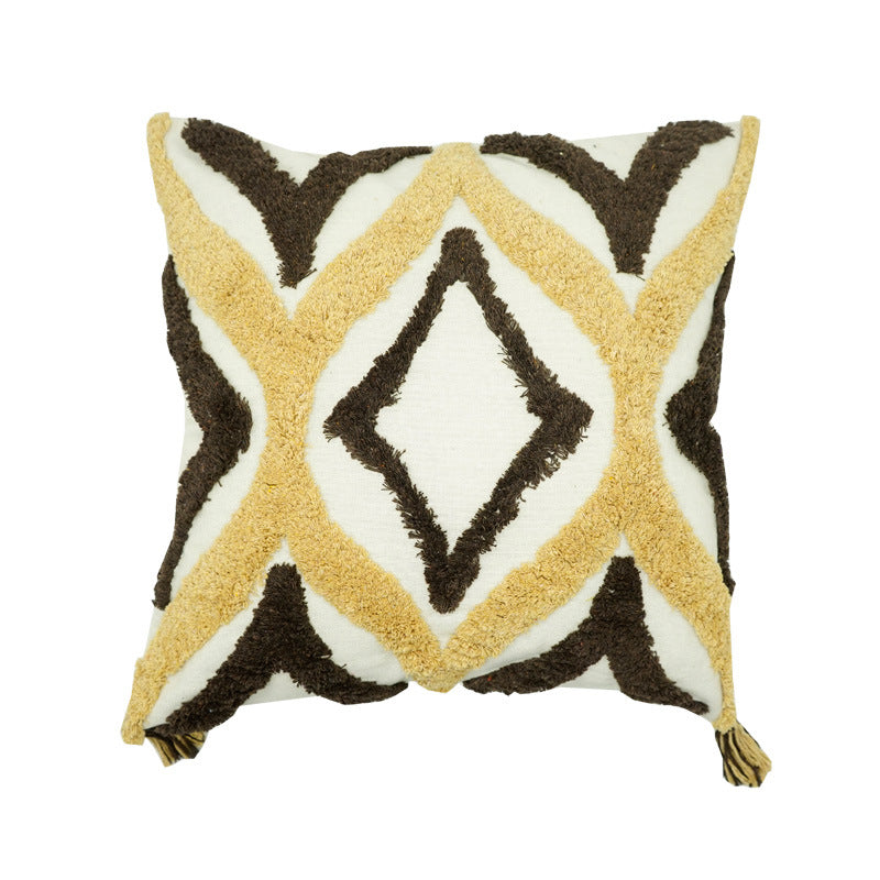 Bohemian Textured Accent Pillow