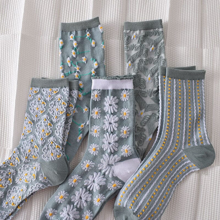 Kalsten | Women's Floral Cotton Socks (10 Pairs)