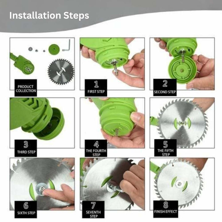 Kalsten | Cordless Grass Trimmer with Adjustable Cutting Width for Lawn Care & Garden Maintenance