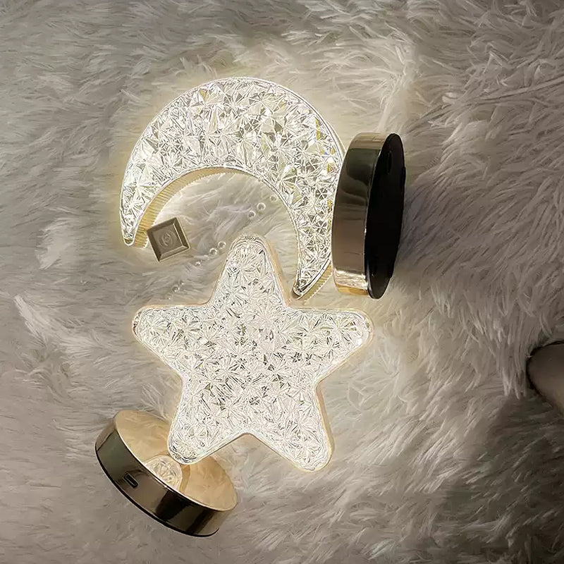 Star Moon Metal Table Lamp | Noxord
