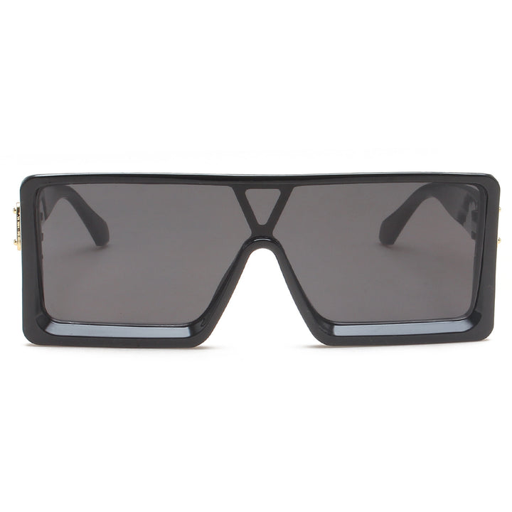Ladies large, square sunglasses with continuous gradient Kalsten
