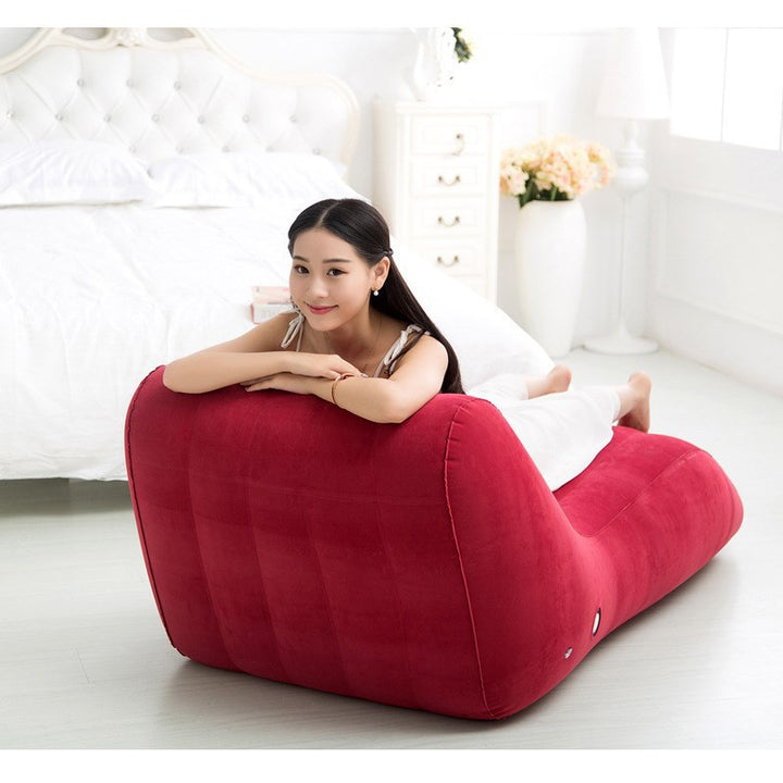 Women Comfortable Inflatable Relax Lounger with Ergonomic Back Support Kalsten