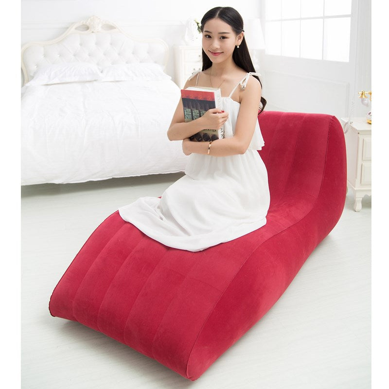 Women Comfortable Inflatable Relax Lounger with Ergonomic Back Support Kalsten
