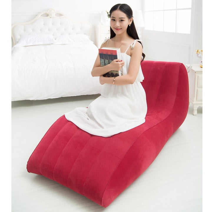 Women Comfortable Inflatable Relax Lounger with Ergonomic Back Support Kalsten