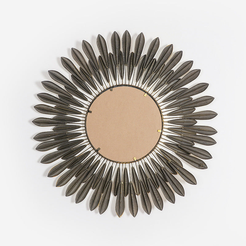 Ornamental Leaf-Designed Wall Mirror Kalsten
