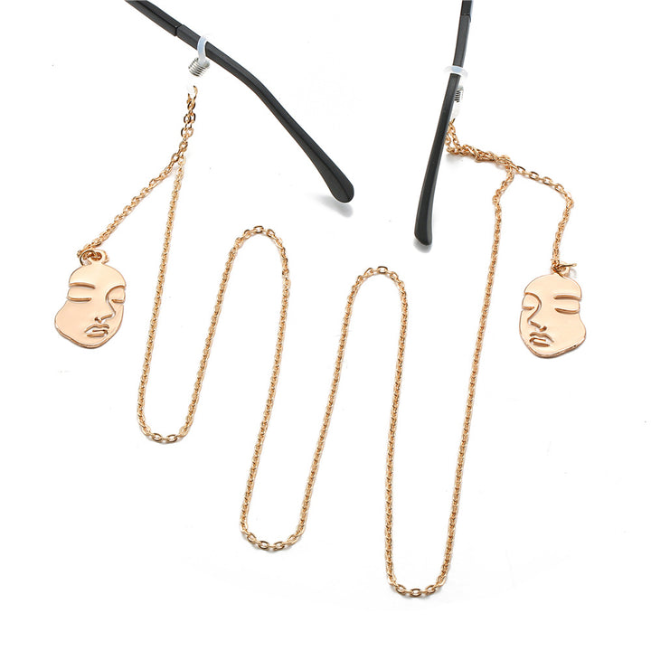 Artistic Face Pendant Necklace Kalsten