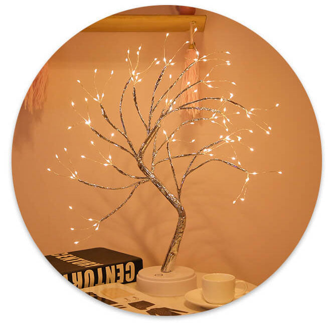 LED Table Lamp with Colourful Tree Lights | Kalsten
