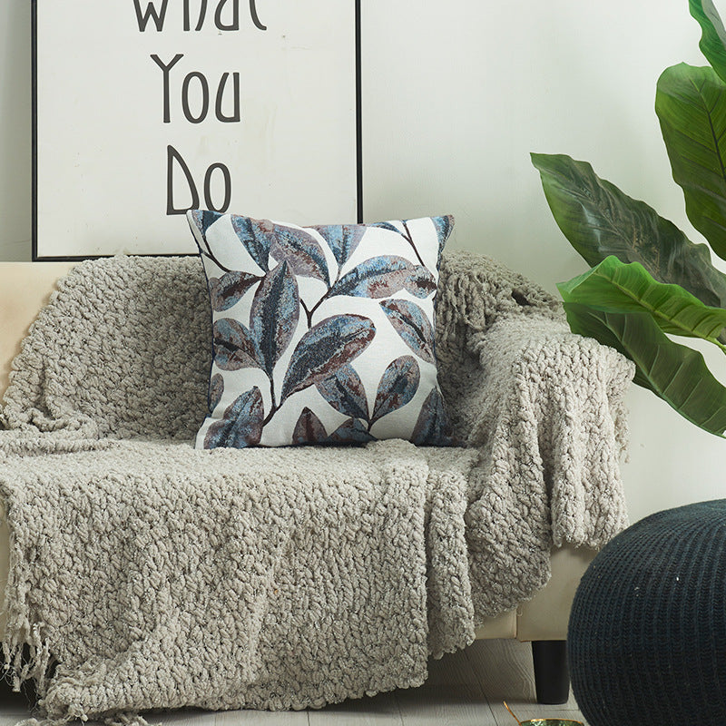 Leaf Pattern Decorative Pillow