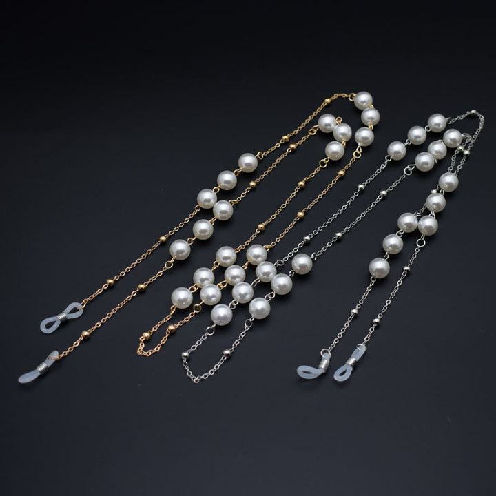 Elegant Pearl Chain Eyewear Holder Kalsten