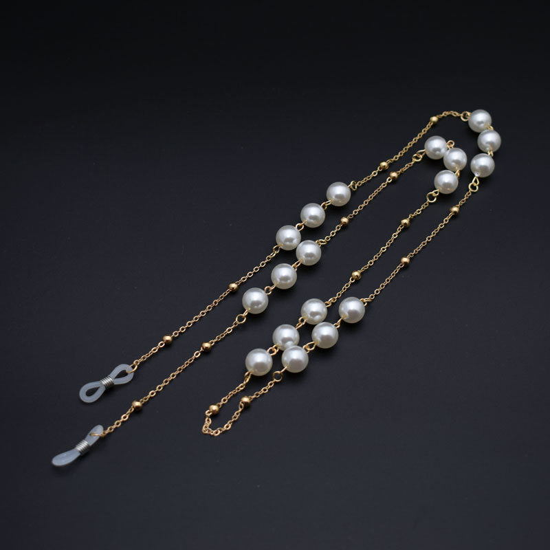 Elegant Pearl Chain Eyewear Holder Kalsten