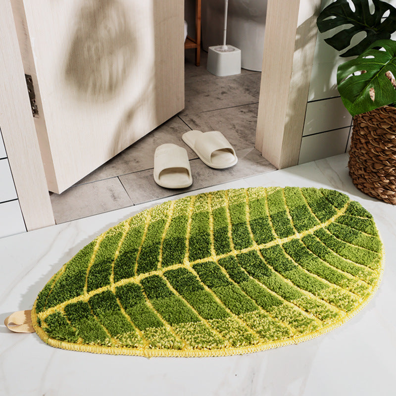 Leaf-Shaped Soft Bath Mat Kalsten
