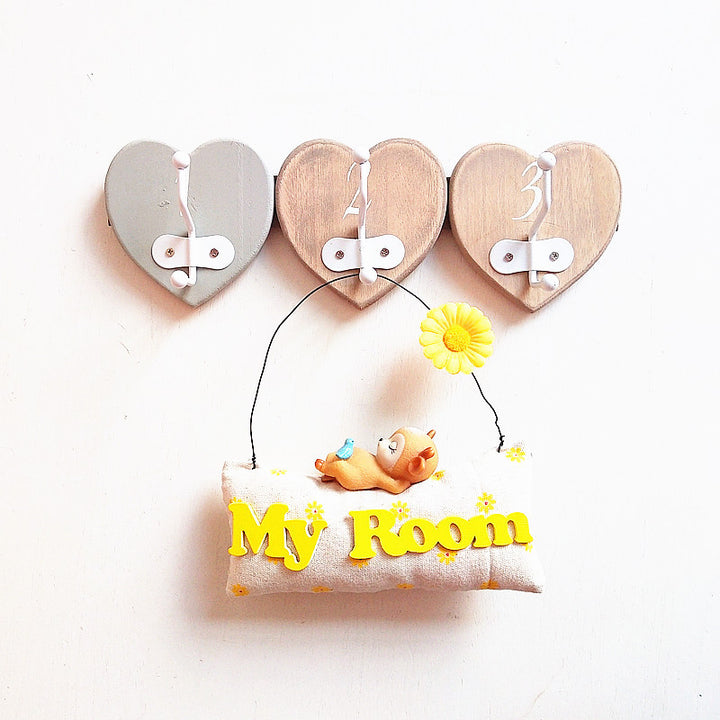 Heart-shaped Decorative Wall Hook Set