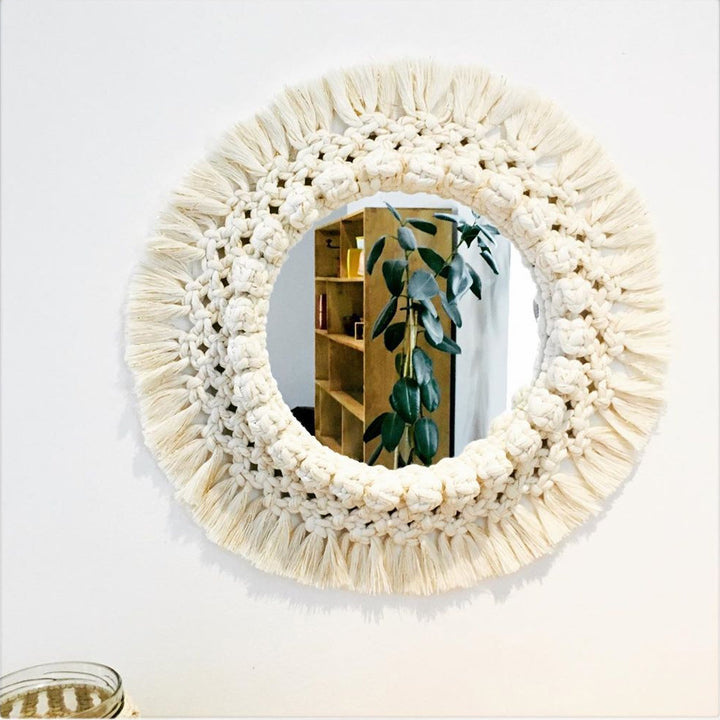 Decorative Macrame Wall Mirror Kalsten