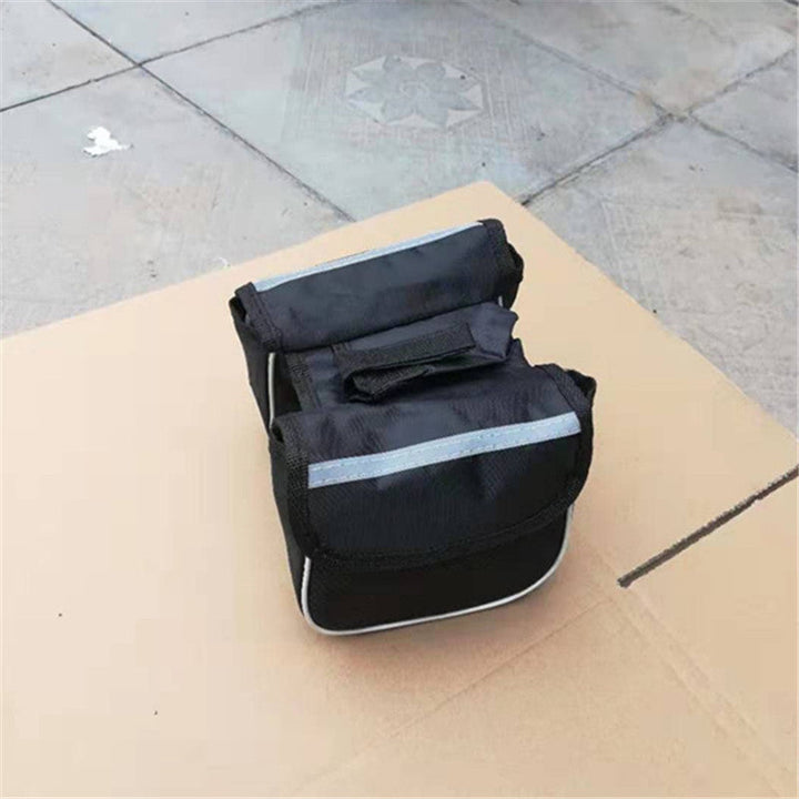 compact waterproof bicycle handlebar bag with reflective safety strip and quick release mount Kalsten
