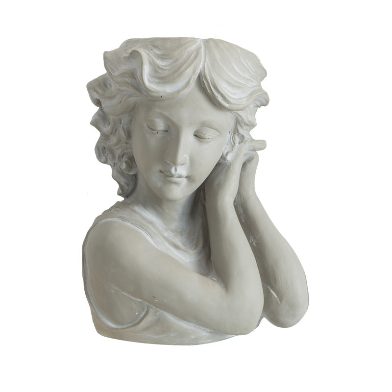 Artistic head sculpture flower pot Kalsten