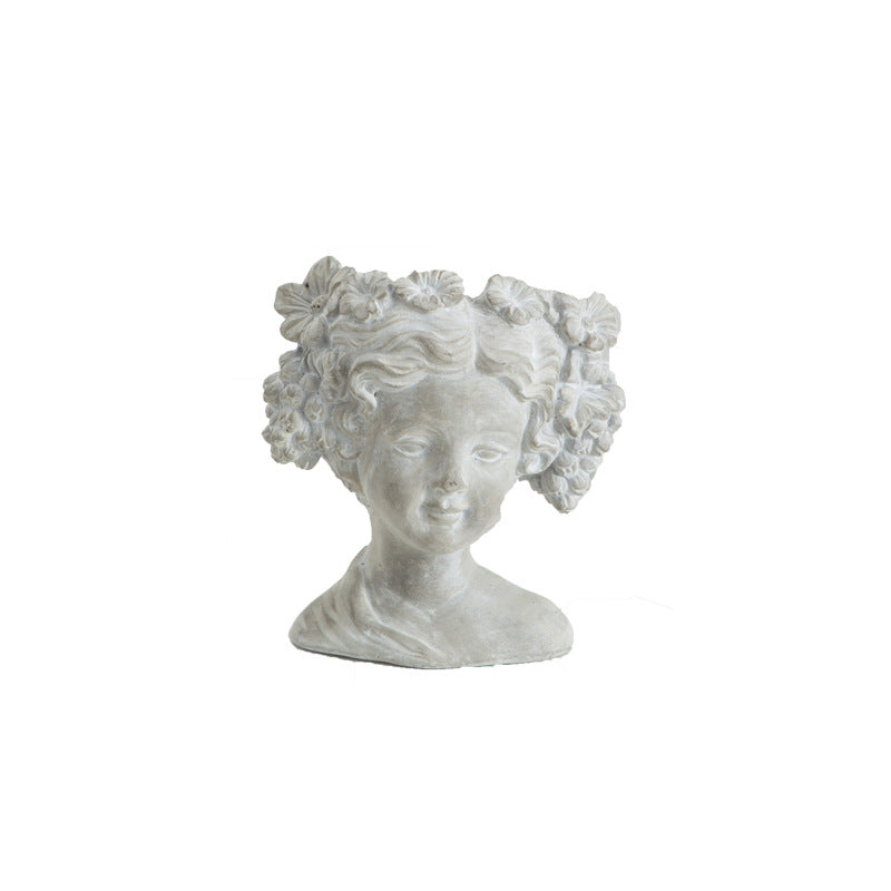 Artistic head sculpture flower pot Kalsten