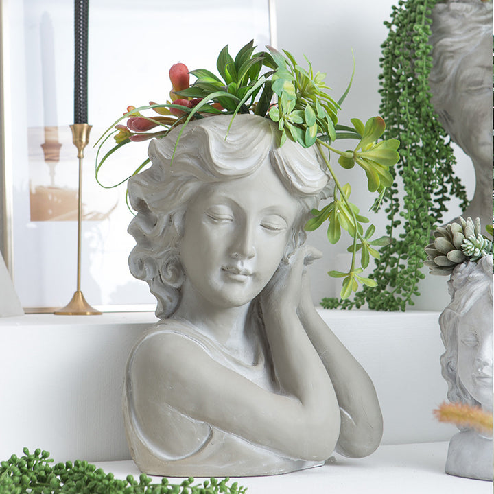 Artistic head sculpture flower pot Kalsten