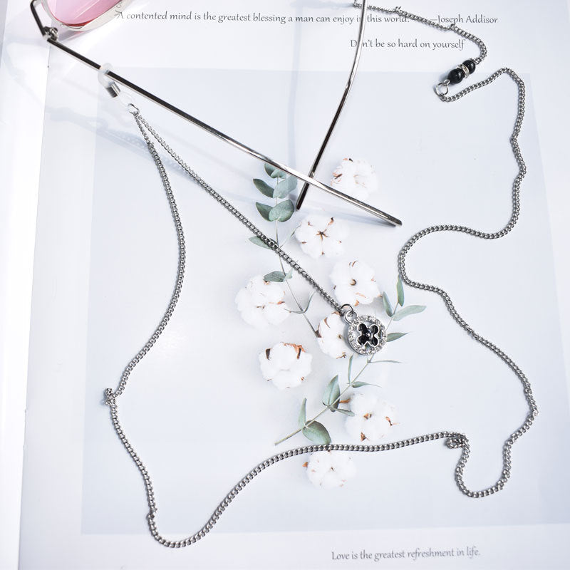 Layered Charm Necklace with Adjustable Length Kalsten