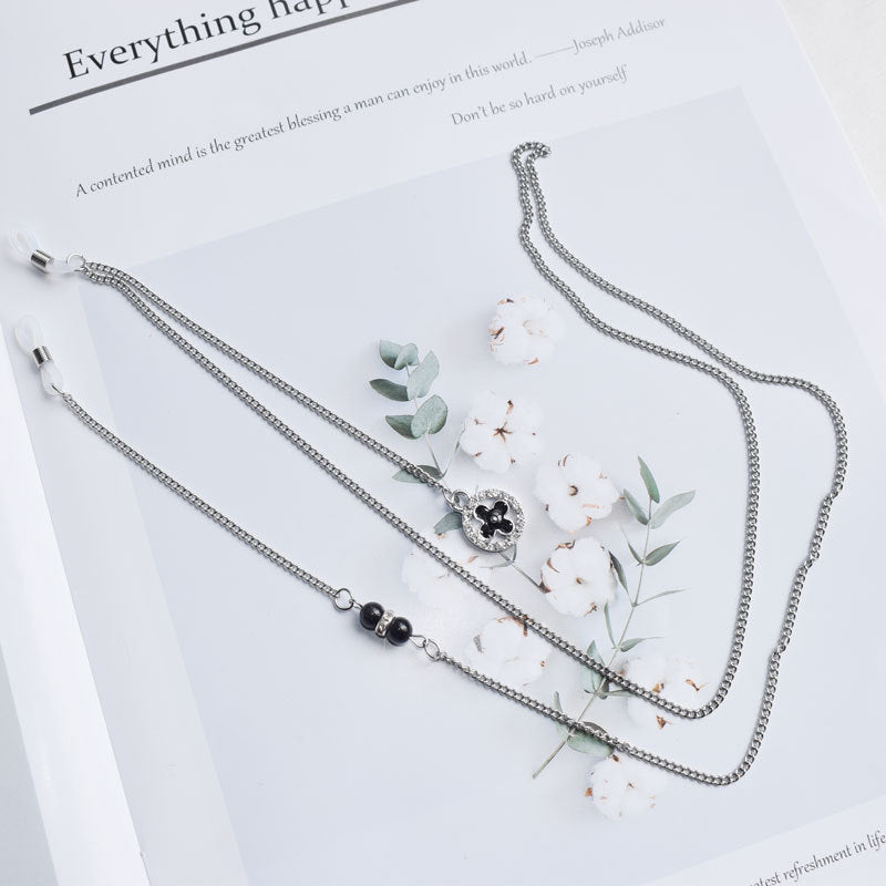 Layered Charm Necklace with Adjustable Length Kalsten