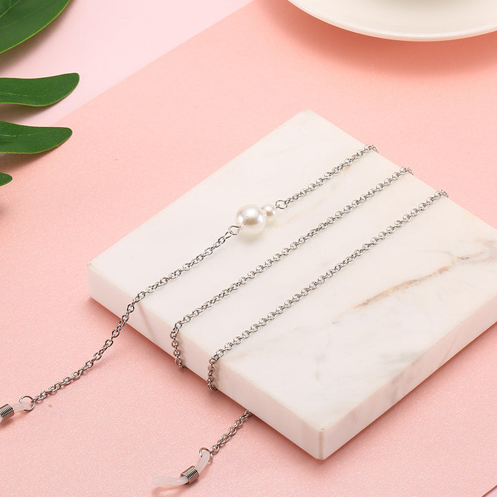 Pearl-Accented Eyewear Chain Kalsten
