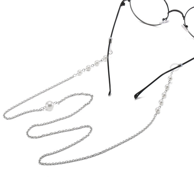 Pearl-Accented Eyewear Chain Kalsten