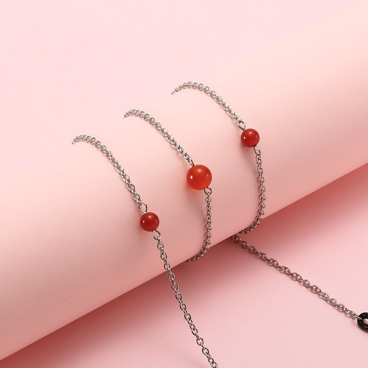 Pearl-Accented Eyewear Chain Kalsten