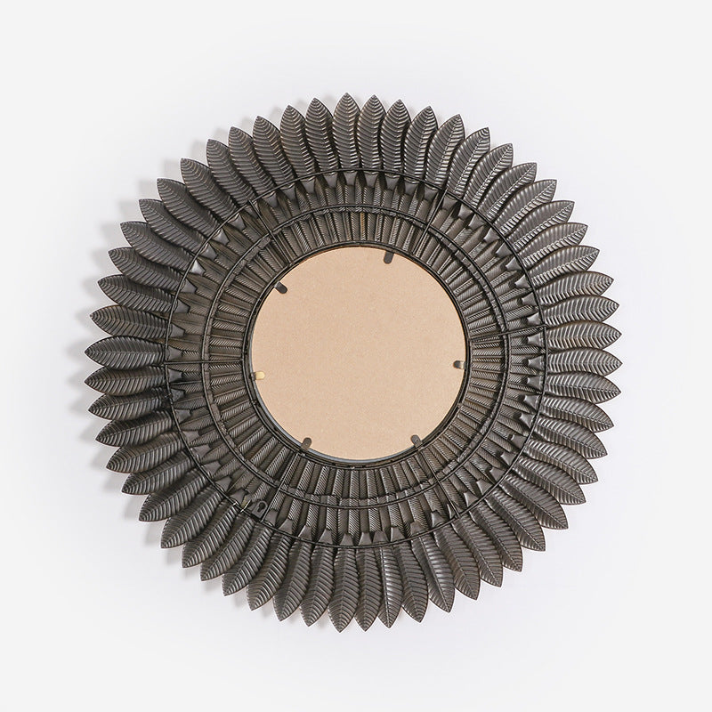 Leaf-Themed Decorative Wall Mirror Kalsten
